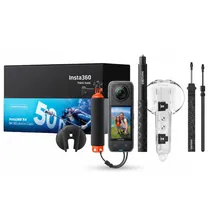 Câmera de Ação INSTA360 X4, Pacote Cinsabma Invisible Dive X416  Câmera de A...