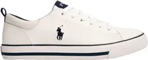 Tênis Infantil Polo Ralph Lauren RL01240100 Branco/Azul - Masculino