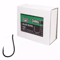 Anzuelo Marine Chinu Black Nickel CX Size 3 100 PCS