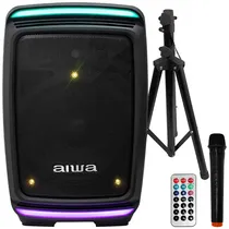 Caixa de Som Aiwa AWSP14TW 14" 1.000 Watts P.M.P.O com Bluetootth e USB Bivolt - Preto