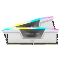 Memoria DDR5 32GB 6000 Corsair Vengeance RGB Branco Kit CMH32GX5M2B6000