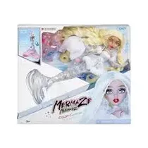 Mga Muñeca Mermaze Mermaidz Winter Waves Gwen c/ Cola Color Change Y Accesorios Plastico 3+ Años Multicolor