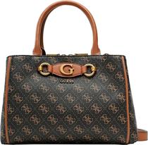 Bolsa Guess QB865404 Feminina - Brown Logo Cognac