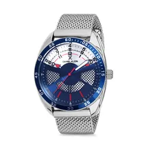 Relógio Analógico Masculino Daniel Klein Premium DK12221-2 - Prata e Azul