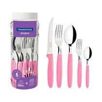 Juego de Cubiertos Tramontina Ipanema 23398/488 Rosa 30 Piezas