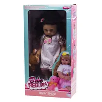 Boneca Bebe Reborn Menina AD2202-17 de Silicone com Acessórios Varios