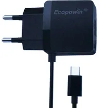 Carregador Ecopower EP-7053 USB com Cabo USB-C - Black