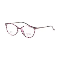 Armação para Óculos de Grau Visard TR8009 C4 Tam. 49-18-138MM - Preto/Animal Print