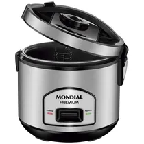 Panela Elétrica para Arroz Mondial Pratic 6I Premium PE-43-6X - 500W - 6 Xícaras - 110V/60HZ - Prata