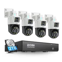Kit DVR Wifi Poe com 4 Camera Duas Lentes