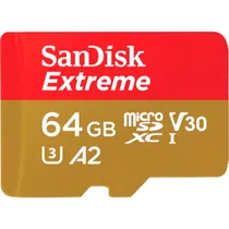 Cartão de Memória Sandisk Micro SDXC Extreme 64GB 170MB/s- SDSQXAH-064G-GN6AA
