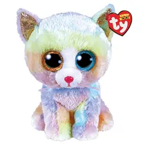 TY Peluches TY Beanie Boos Heather Gato Unicornio Multicolor Mediano Tela Poliester 3 Años + Multicolor