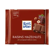 Chocolate Ritter Sport Raisin Hazelnuts 100G