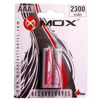 Pilha Recargrearvel Mox AAA 2300MAH / 2 PCS