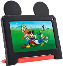 Tablet Multilaser NB604 Disney Junior Mickey 2GB/32GB 7" Wifi - Preto/Vermelho