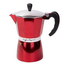 Cafetera Italiana de Aluminio 6 Tazas 300ML Rojo