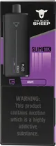 Vape Descartável The Black Sheep Slim 10K Grape - 10000 Puffs