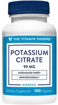 The Vitamin Shoppe Potassium Citrate 99MG (100 Cáspsulas)