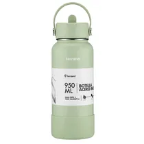 Garrafa Térmica Terrano B0402009467 com Pico de 950ML - Verde Oliva