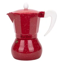 Cafeteira Italiana de Alumínio 6 Xícara 300ML Rojo
