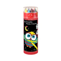 Crayones Faber Castell Erasable Plastic Crayons 122812 14 Unidades