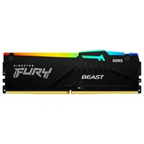 Memória Ram Kingston Fury Beast DDR5 16GB 6800MHZ RGB - Preto (KF568C34BBA-16)