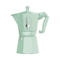 Cafetera Italiana Bialetti Moka Exclusive 9058 6 Tazas 270ML Verde