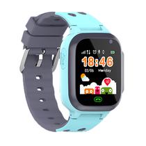 Relogio Smartwatch Luo Q08 Kids / Lanterna / GPS / Rastreamento de Historico / Chamada de Duas Vias / Camera HD / Alarme Sos / Chat de Voz - Blue