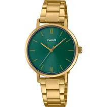 Relógio Casio LTP-VT02G-3AUDF Analógico Feminino - Dourado/Verde