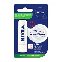 Nivea Bálsamo Labial Med Repair 4.8G