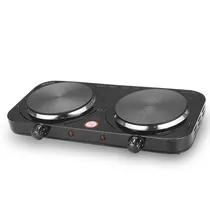 Fogão Elétrico Smartfy FG04B - 2000W - 2 Boca - Chapa - 110V/60HZ - Preto