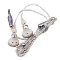Fone de Ouvido com Fio P2 Aux 3.5MM - Cinza