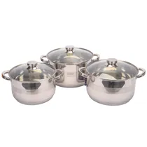 Jogo de Panelas Aco Inox Vicalina com 6 Pecas