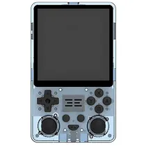 Console Portátil Powkiddy RGB20SX 64GB de 4" com 10.000 Jogos - Azul/Transparente