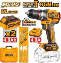 Parafusadeira e Furadeira Sem Fio Ingco CIDLI20968 20V (X2 Baterias) 220V-50/60HZ