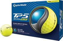 Bola de Golfe Taylormade TP5 Hi-Vis N7668601 - Amarelo (12 Unidades)