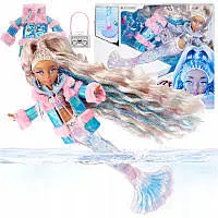 Mga Muñeca Mermaze Mermaidz Winter Waves Kishiko c/ Cola Color Change Y Accesorios Plastico 4 Años + Multicolor