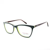 Óculos de Grau Feminino Visard CO5865 54-17-140 Col.07 - Verde/Vermelho $