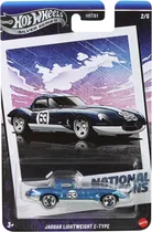 Carrinho Hot Wheels Jaguar Lightweicht e-Type Silver Series Mattel - JBY90
