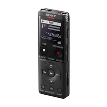 Gravador de Voz Sony ICD-UX570FBC com 4GB para Até 159 Horas de Gravação - Preto