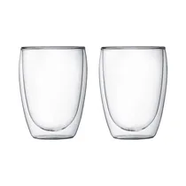 Copo Termico Vidro Duplo 400ML 02 Unidades