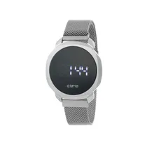 Relógio Digital Daniel Klein D:Time DK.1.12387-1 com Pulseira Estilo Milanês - Prata
