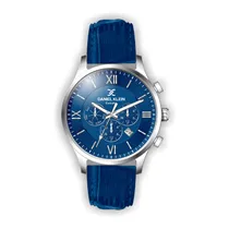 Relógio Analógico Masculino Daniel Klein Exclusive DK.1.12440-3 - Prata e Azul