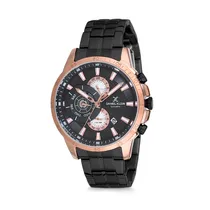 Relógio Analógico Masculino Daniel Klein Exclusive DK12126-2 - Preto e Dourado