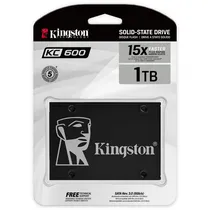 SSD Kingston KC600, 1TB, 2.5", SATA 3, Leitura 550MB/s, Gravação 520MB/s, SKC600/1024G