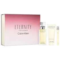 Kit Perfume Feminino Calvin Klein Eternity For Women Edp 100 ML + Perfume 10 ML + Loção Corporal