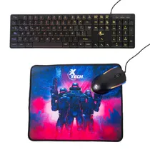 Teclado+Mouse+Mousepad Xtech XTK-535S 3 En 1