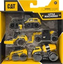 Set de Caminhões Cat Little Machines Funrise - 83330 (5 Unidades)