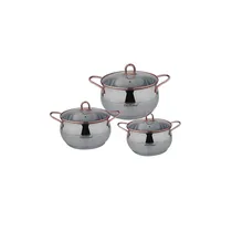 Set de Ollas Haus Roland HR109-1 de Acero de 2 MM de 6 Piezas