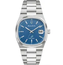 Bulova Reloj 96B440 Silver/Blue